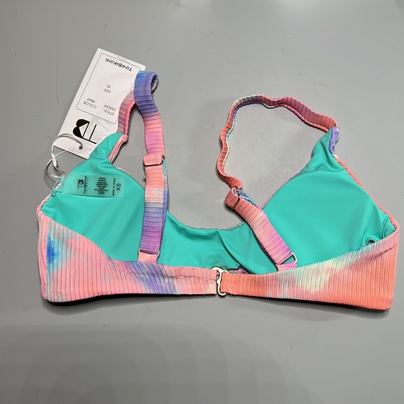 Tinibikini Swimwear bikini top. Adjustable straps. Size XS. NWT - Picture 6 of 8